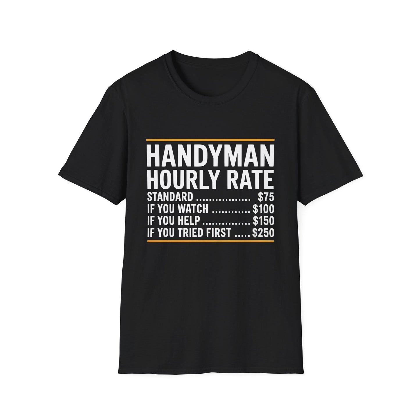 Handyman Hourly Rate T-Shirt