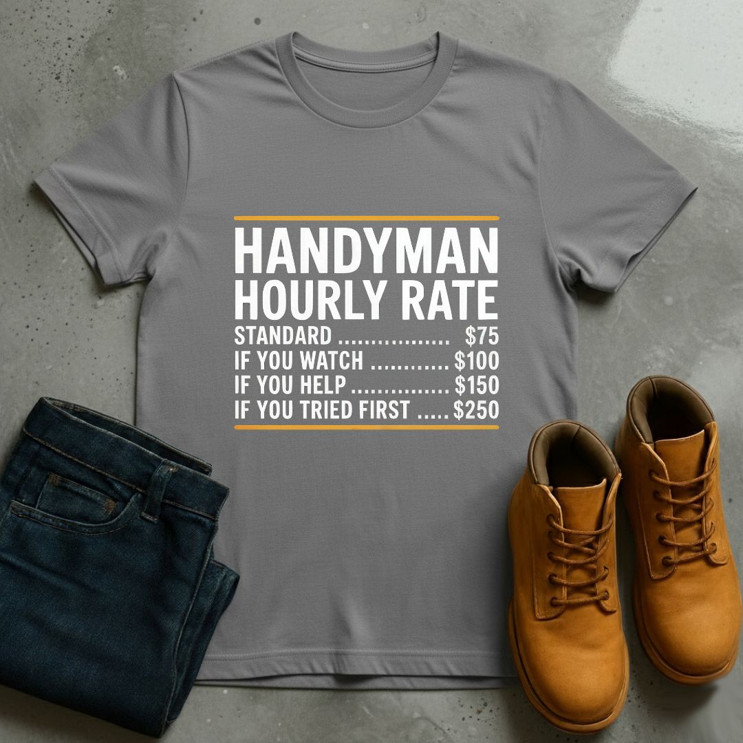 Handyman Hourly Rate T-Shirt