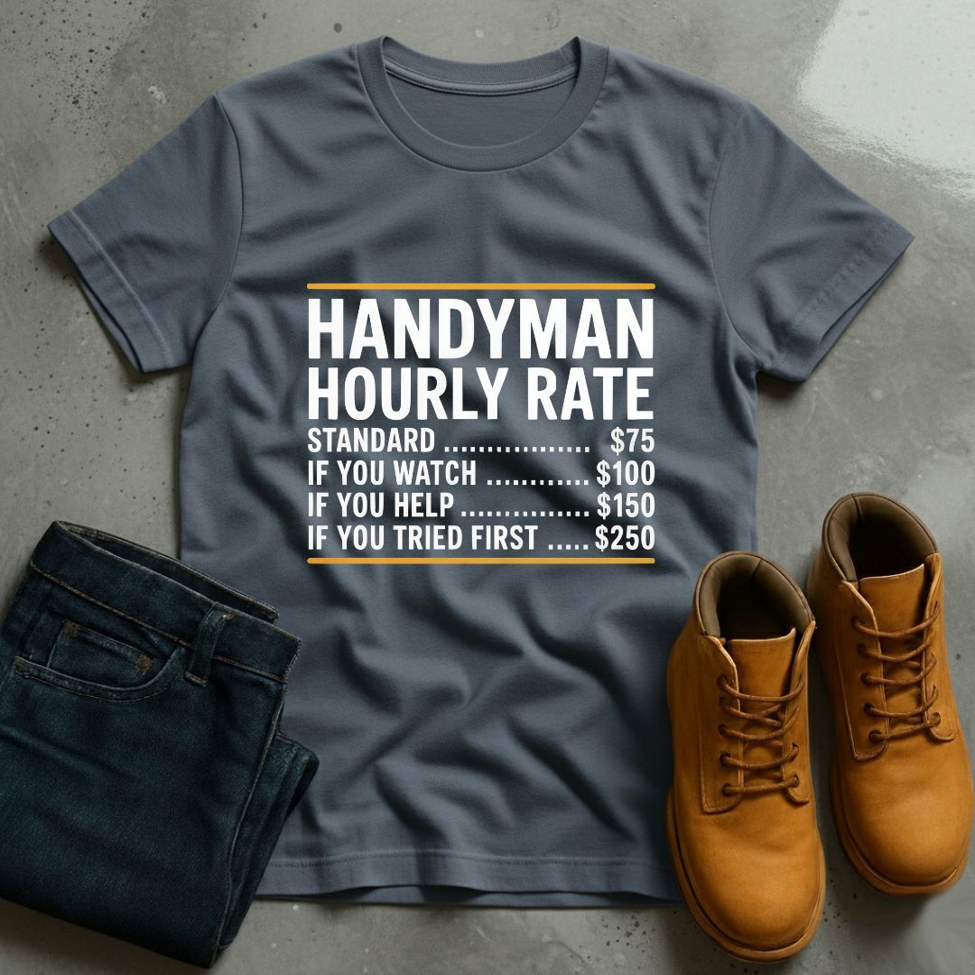 Handyman Hourly Rate T-Shirt