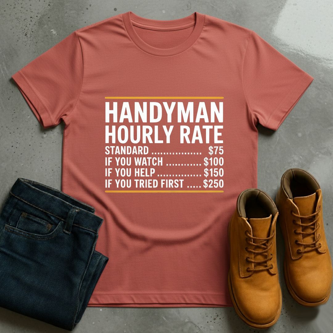 Handyman Hourly Rate T-Shirt