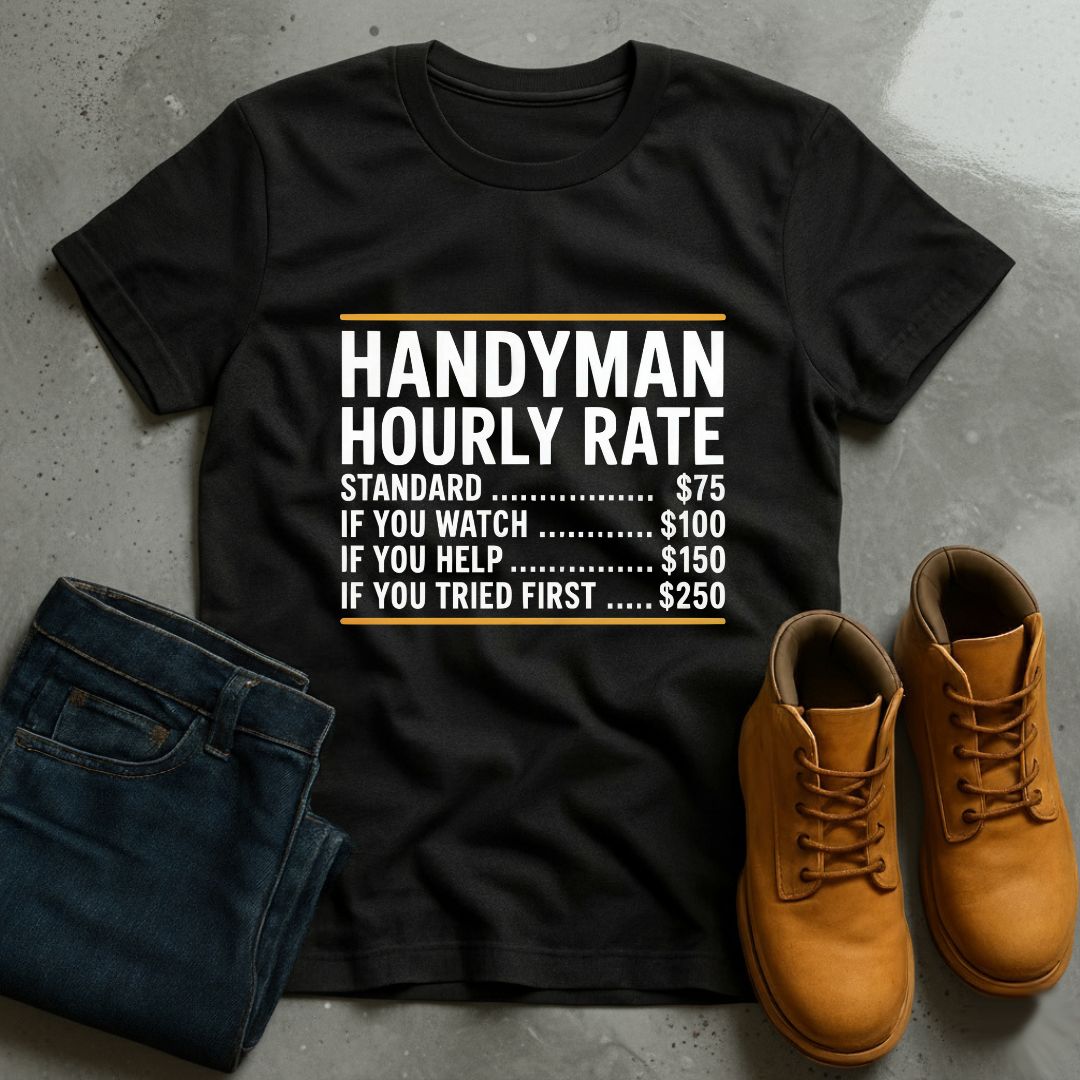 Handyman Hourly Rate T-Shirt