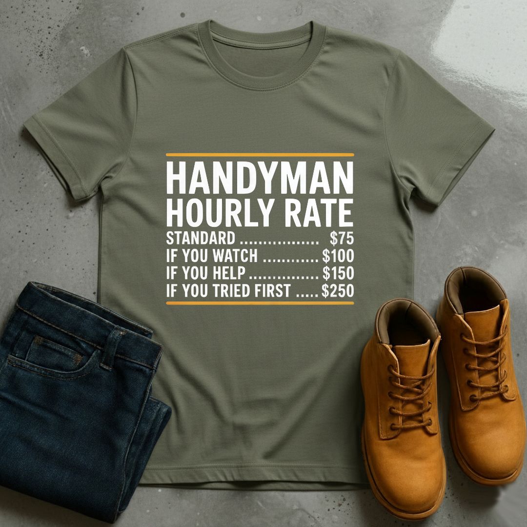 Handyman Hourly Rate T-Shirt