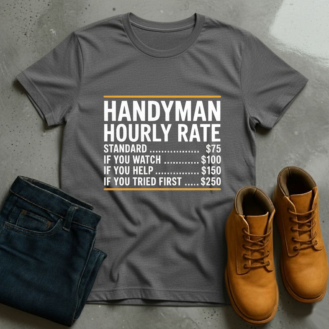 Handyman Hourly Rate T-Shirt
