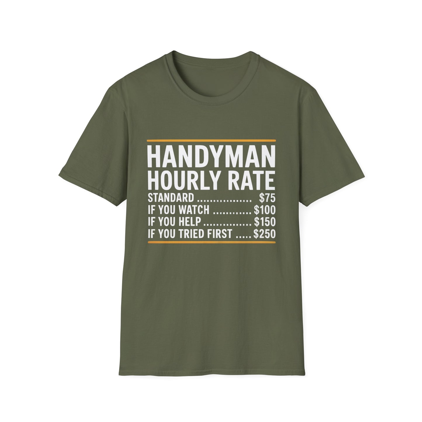 Handyman Hourly Rate T-Shirt