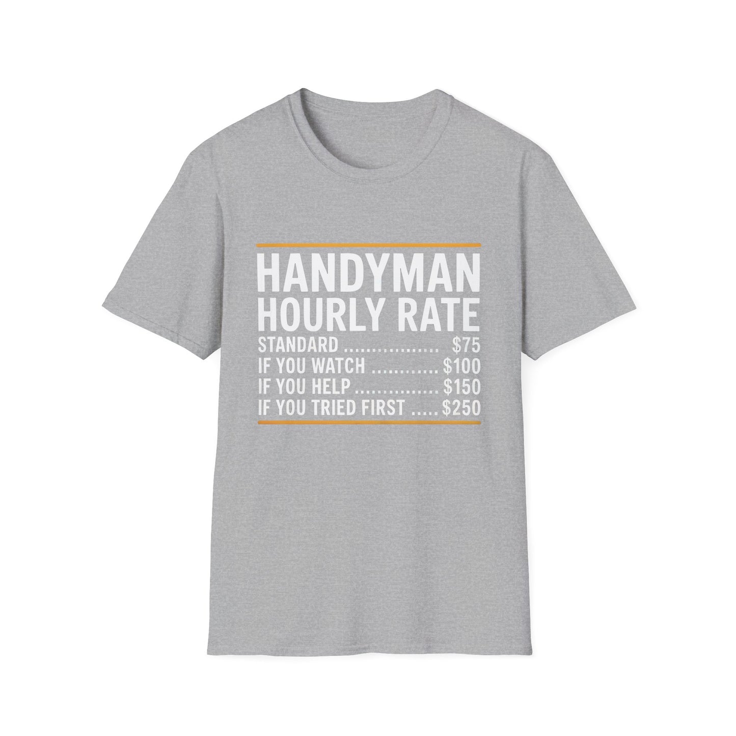 Handyman Hourly Rate T-Shirt