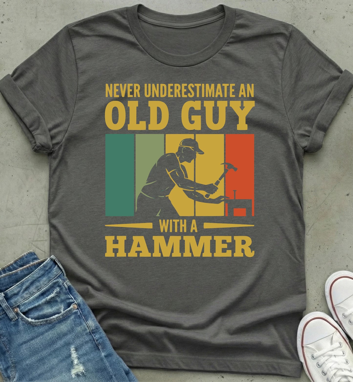 Old Guy Hammer T-Shirt