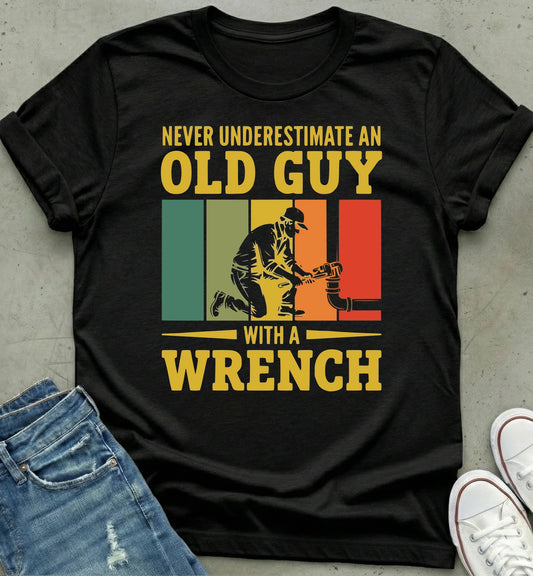Old Guy Wrench T-Shirt