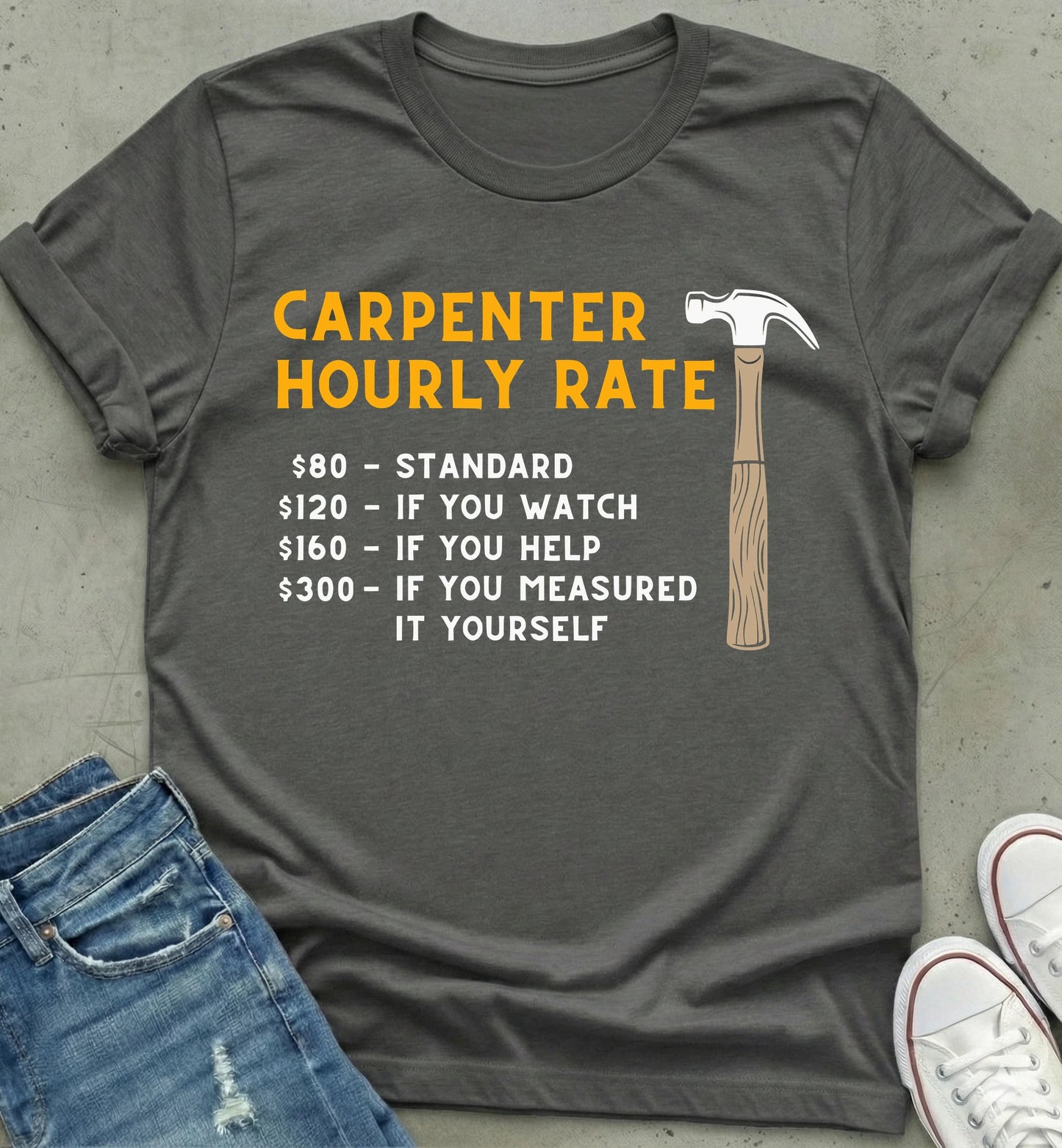 Carpenter Hourly Rate T-Shirt