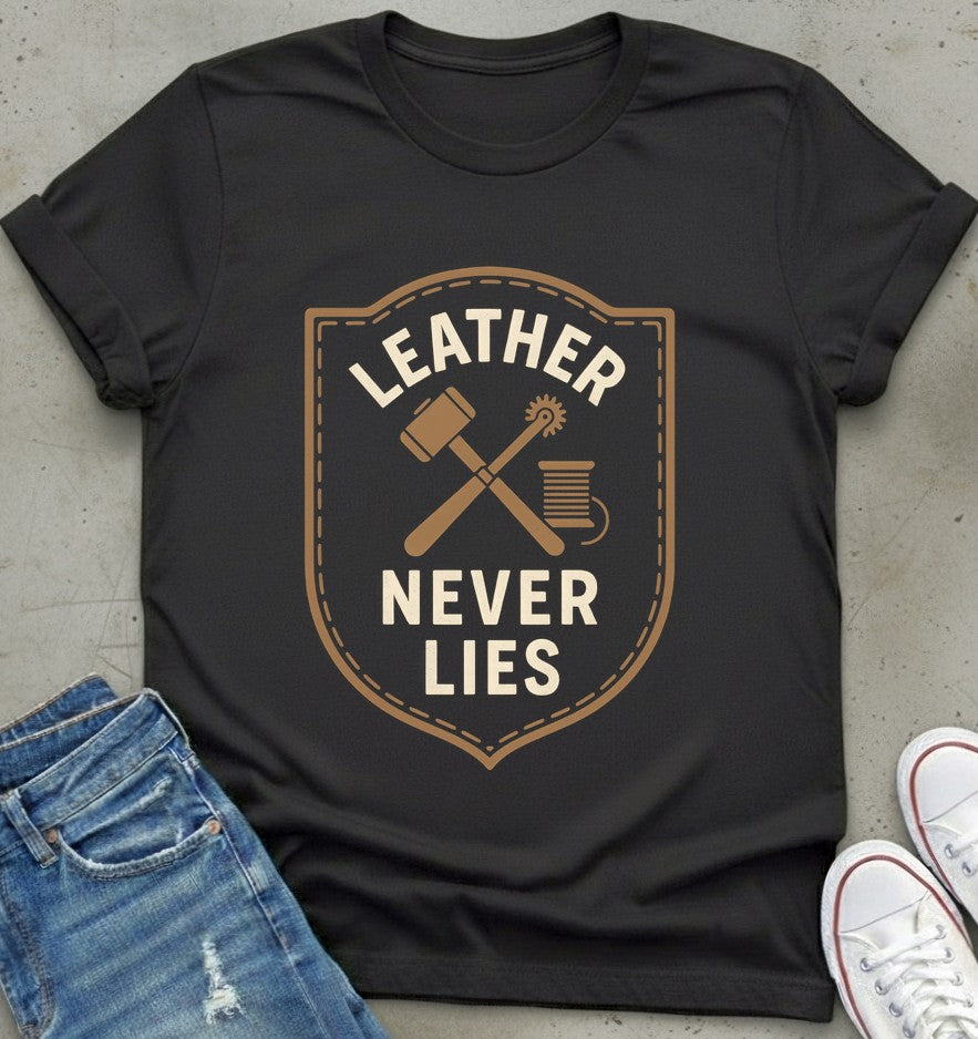 Leather Never Lies T-Shirt