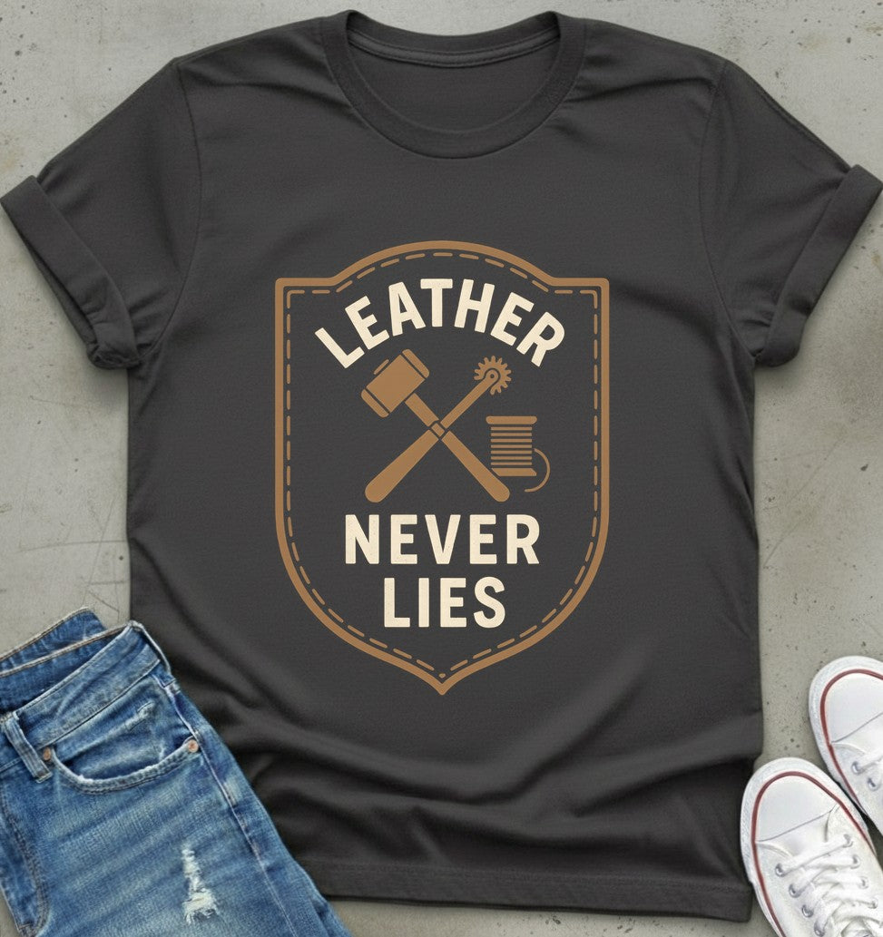 Leather Never Lies T-Shirt