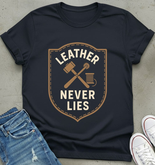 Leather Never Lies T-Shirt