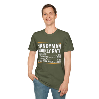 Handyman Hourly Rate T-Shirt