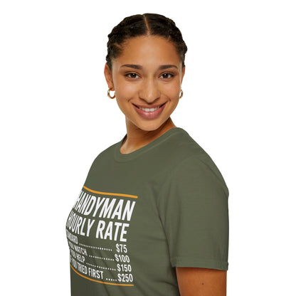 Handyman Hourly Rate T-Shirt