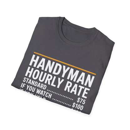 Handyman Hourly Rate T-Shirt