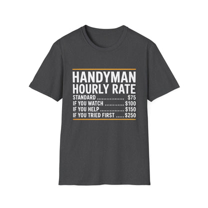 Handyman Hourly Rate T-Shirt