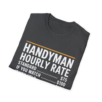 Handyman Hourly Rate T-Shirt