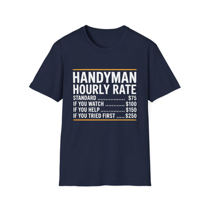 Handyman Hourly Rate T-Shirt