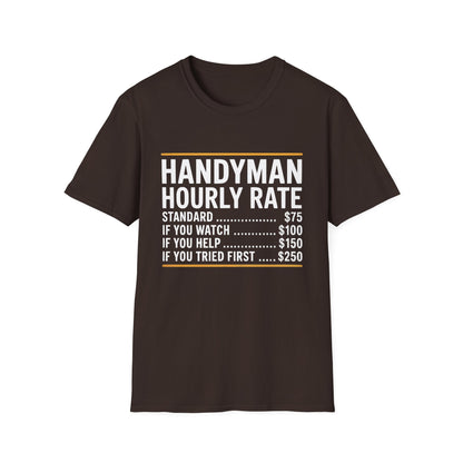 Handyman Hourly Rate T-Shirt