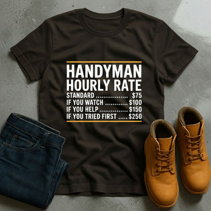 Handyman Hourly Rate T-Shirt