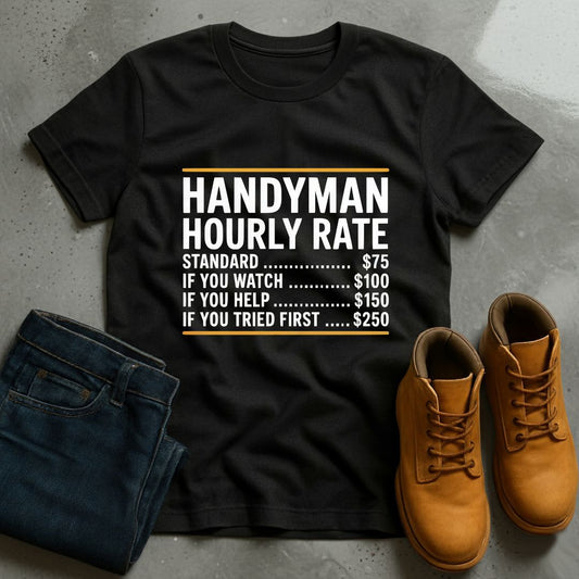 Handyman Hourly Rate T-Shirt