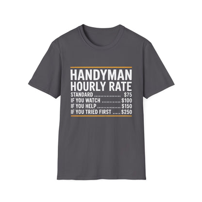 Handyman Hourly Rate T-Shirt