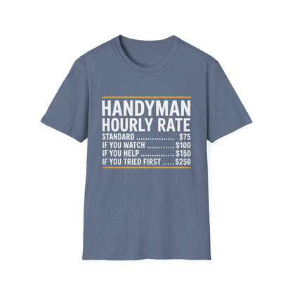 Handyman Hourly Rate T-Shirt