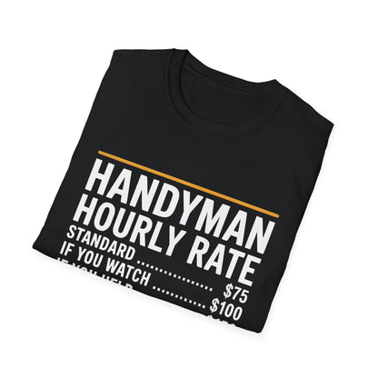 Handyman Hourly Rate T-Shirt