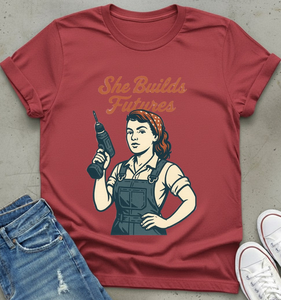 She Builds Futures T-Shirt