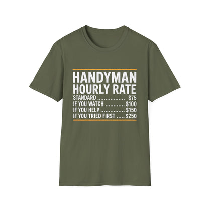 Handyman Hourly Rate T-Shirt