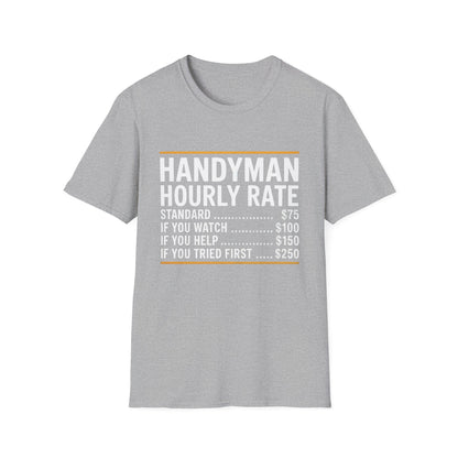 Handyman Hourly Rate T-Shirt