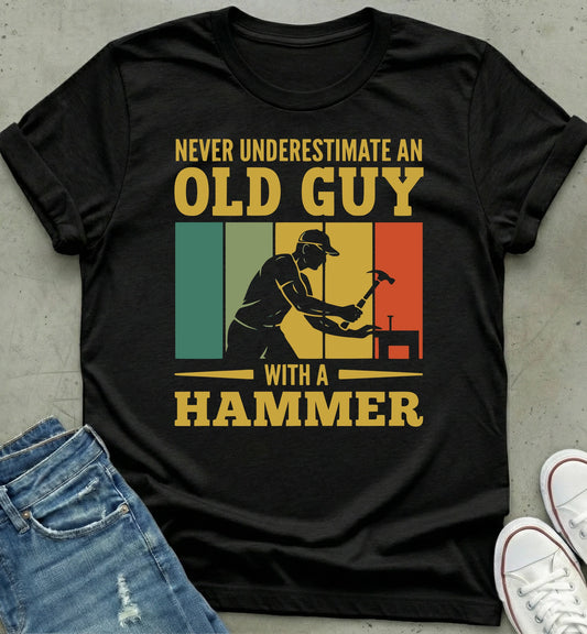 Old Guy Hammer T-Shirt