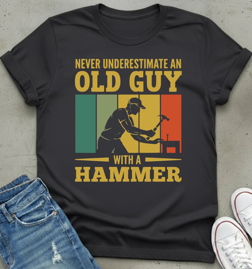 Old Guy Hammer T-Shirt