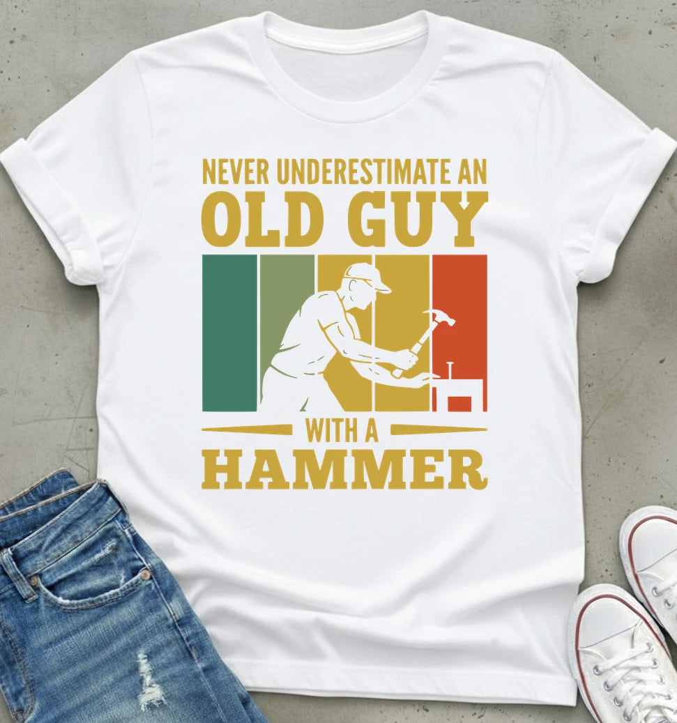 Old Guy Hammer T-Shirt