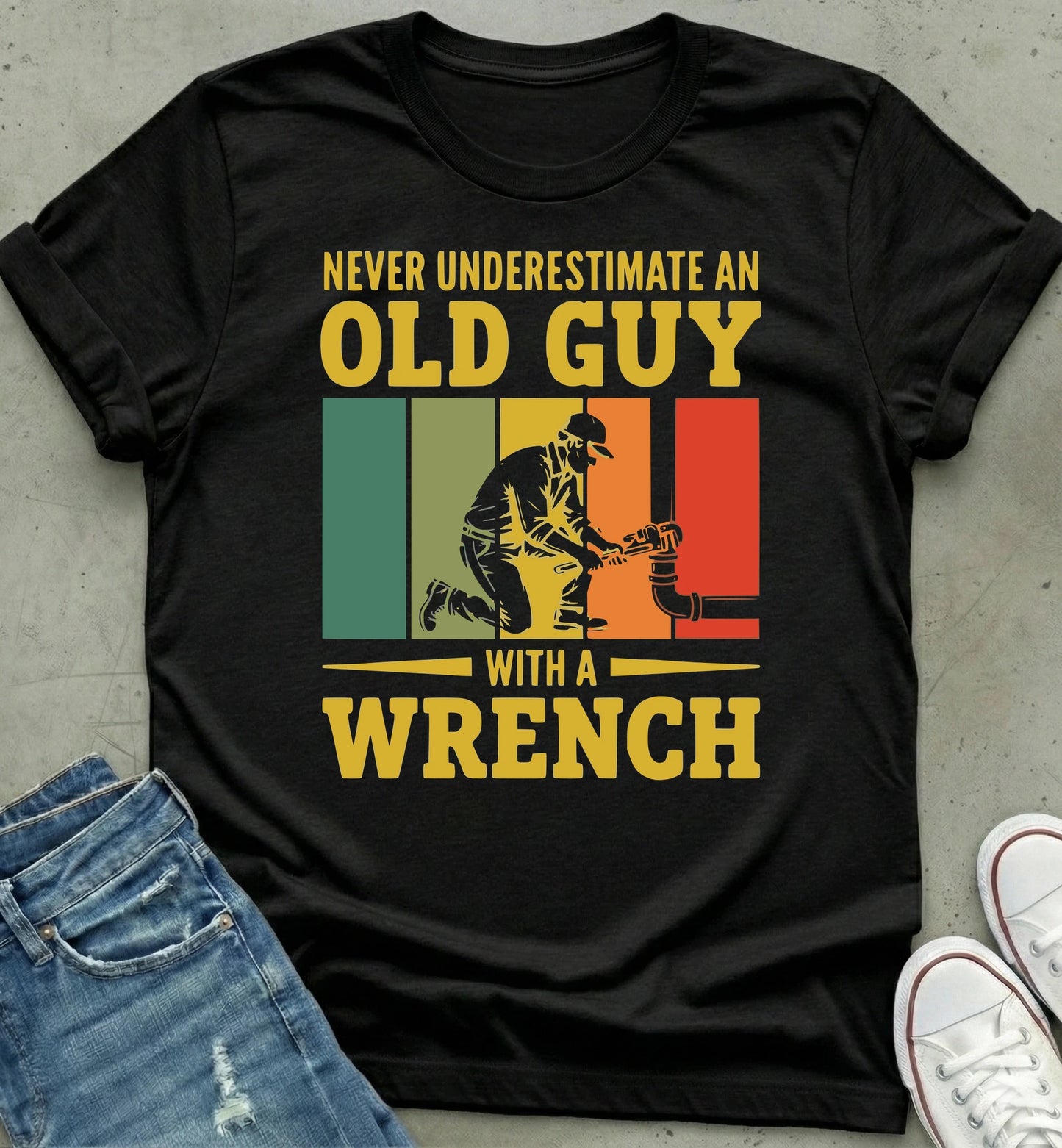 Old Guy Wrench T-Shirt