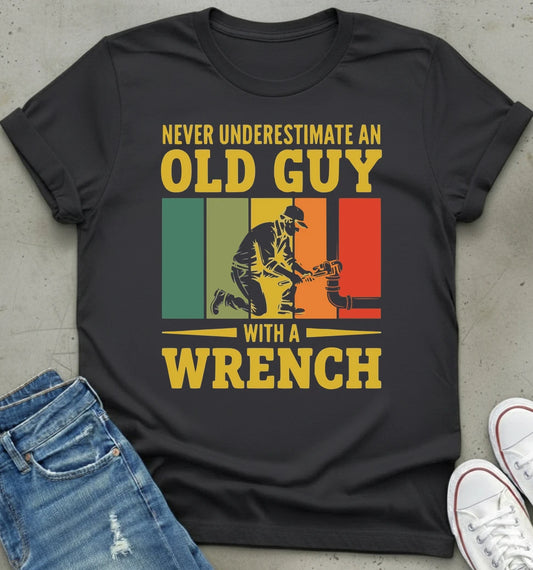 Old Guy Wrench T-Shirt
