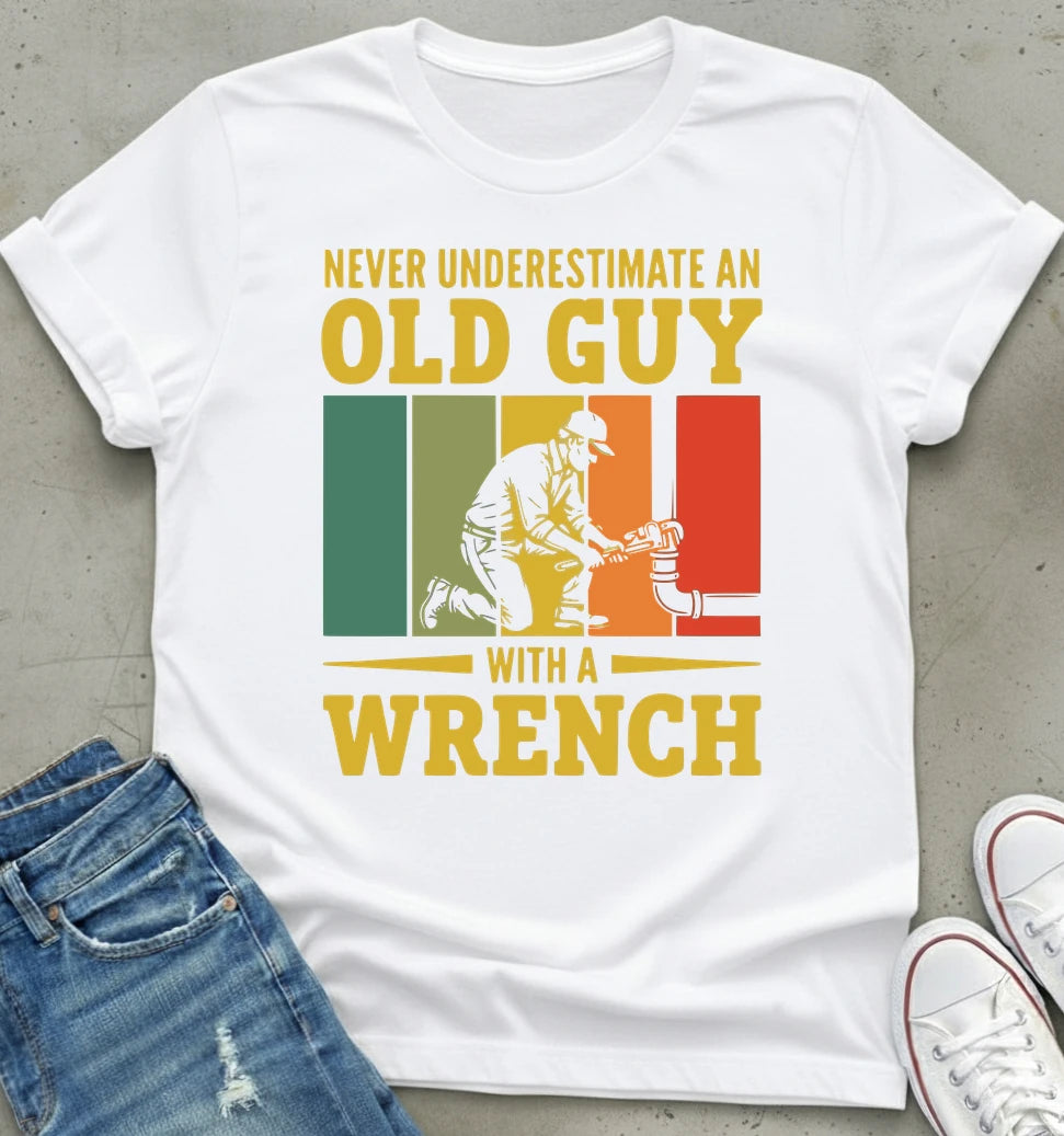 Old Guy Wrench T-Shirt