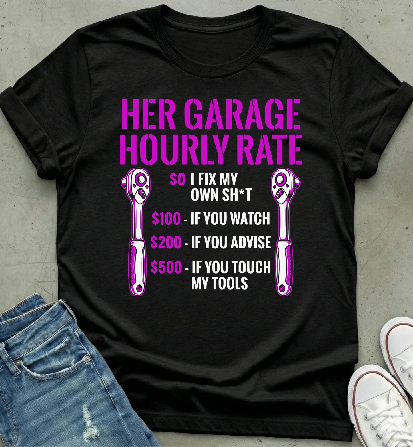Garage Hourly Rate T-shirt