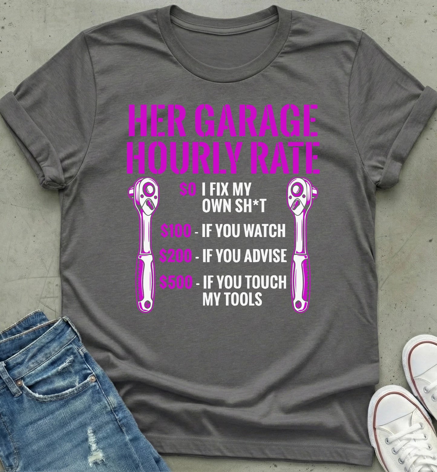 Garage Hourly Rate T-shirt