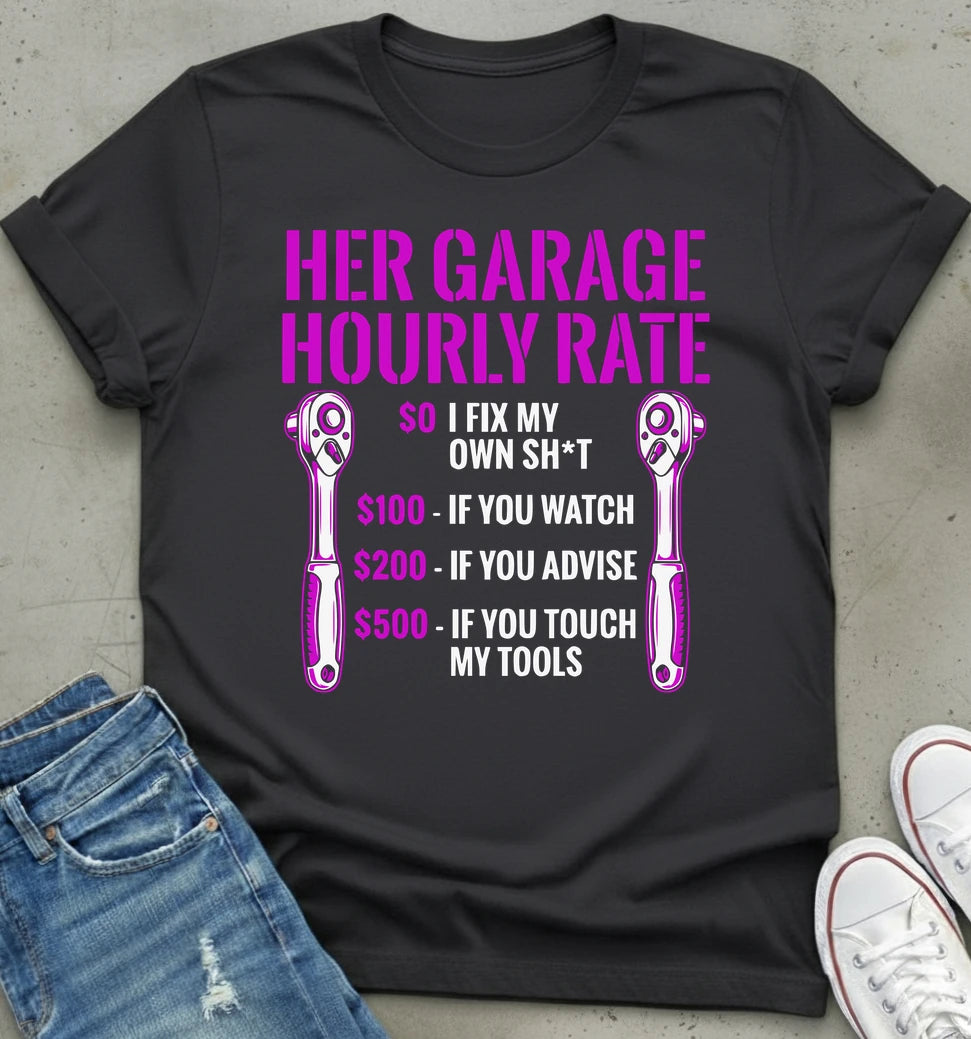Garage Hourly Rate T-shirt