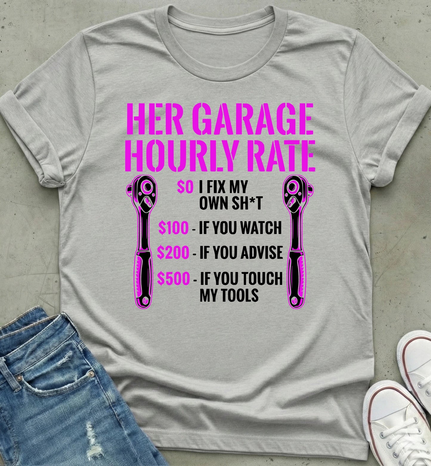 Garage Hourly Rate T-shirt