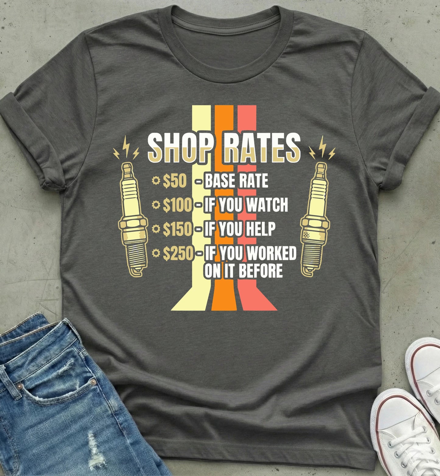 Mechanic's Shop Rates Graphic Tee