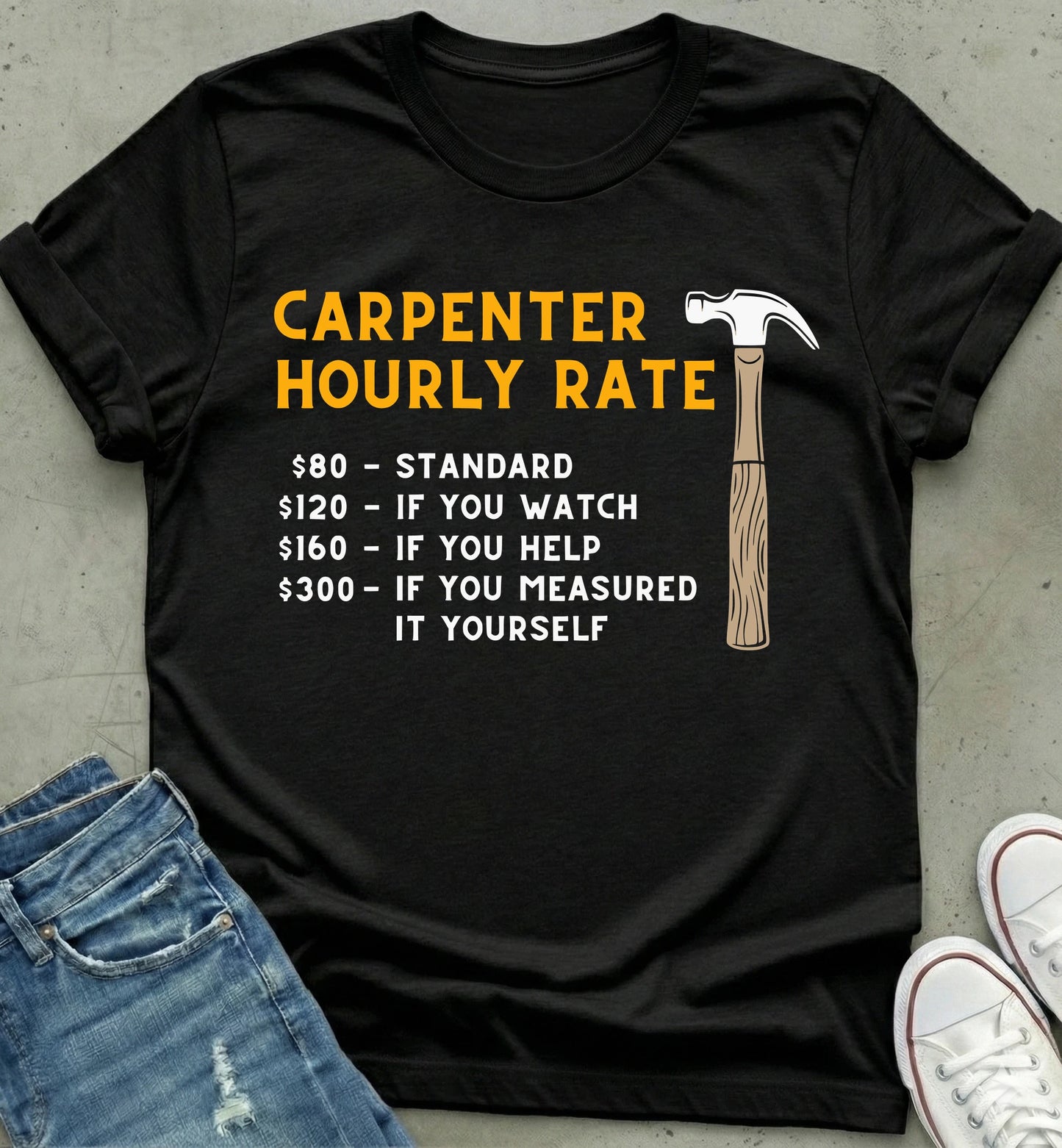 Carpenter Hourly Rate T-Shirt