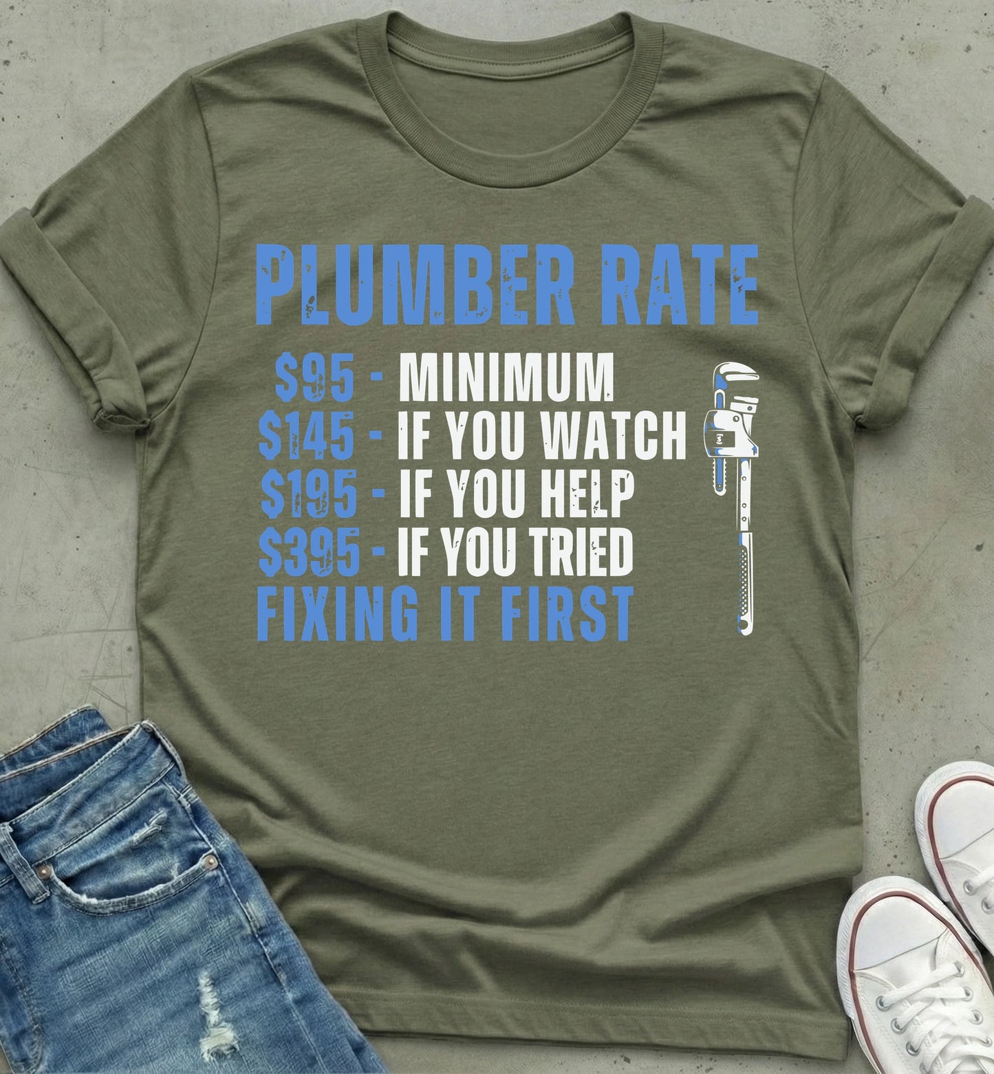Plumber Rate Humor Shirt