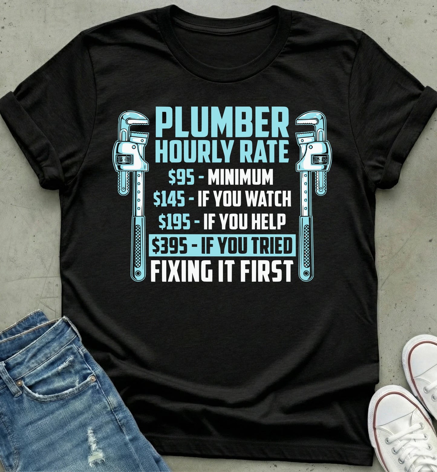 Plumber Rate Humor Shirt