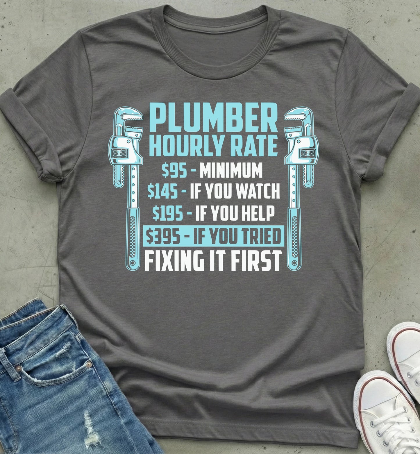 Plumber Rate Humor Shirt