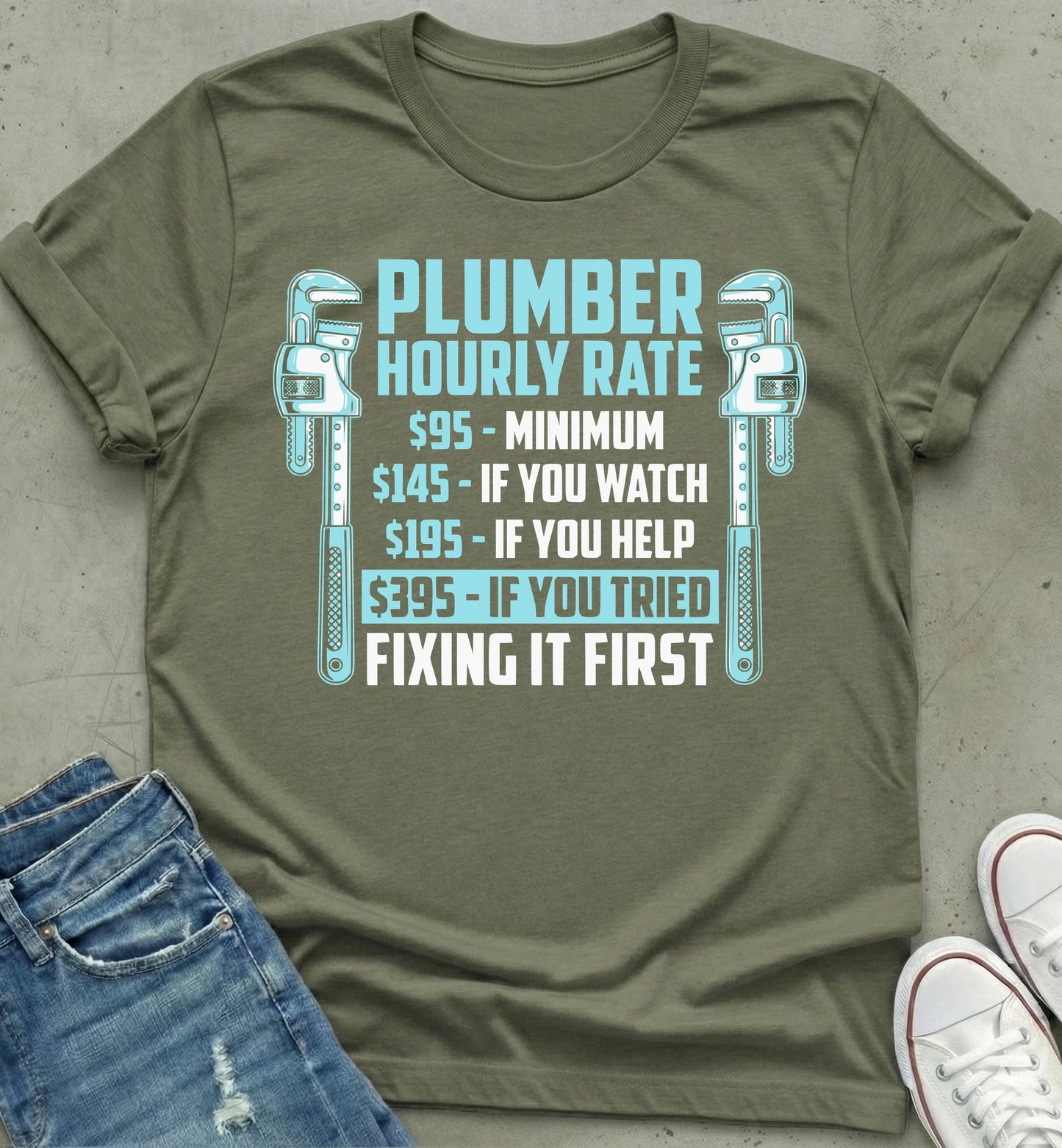 Plumber Rate Humor Shirt