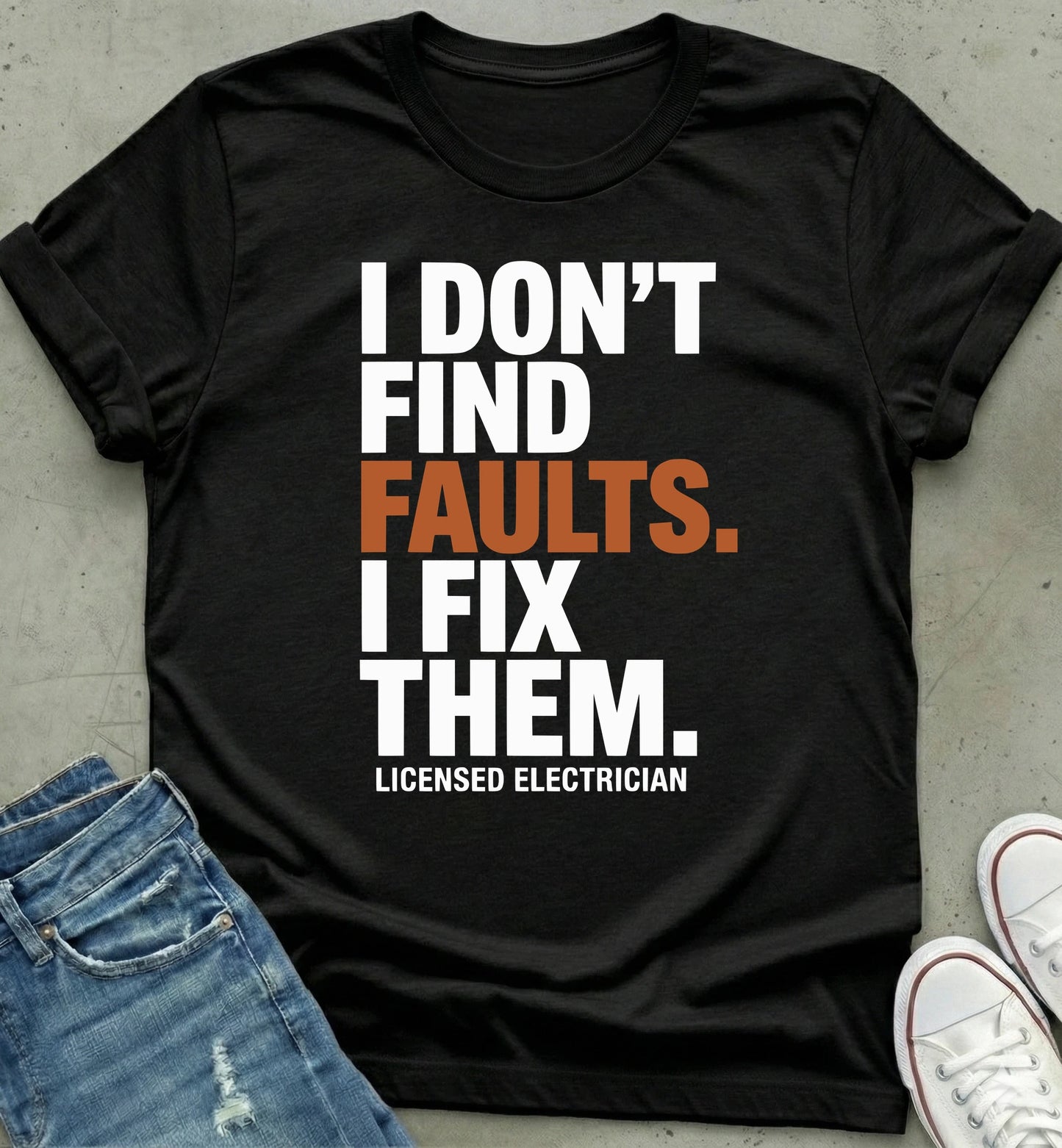 Licensed Electrician Statement Tee