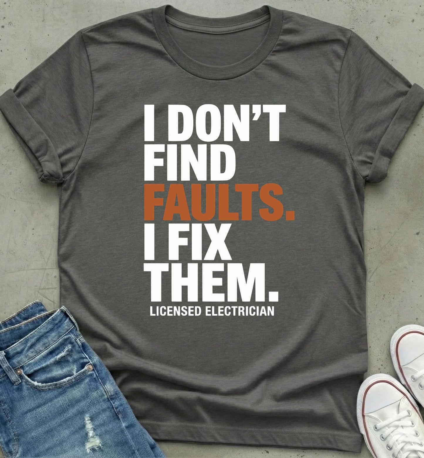 Licensed Electrician Statement Tee
