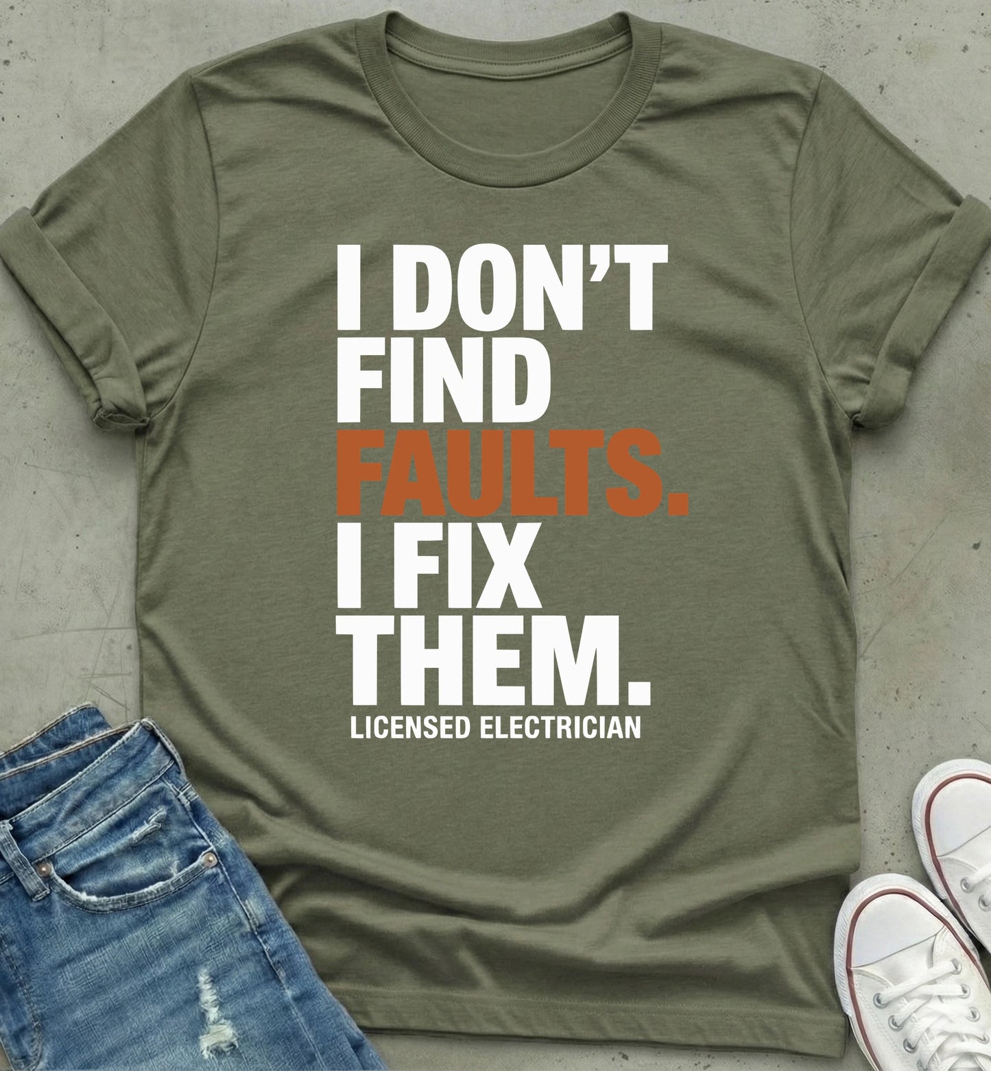 Licensed Electrician Statement Tee
