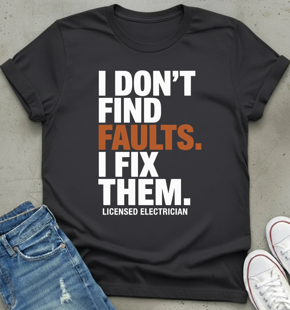Licensed Electrician Statement Tee